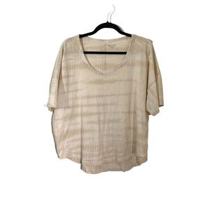 ATHLETA Organic Cotton Daily Commute Tee Chantilly Cream Tie Dye